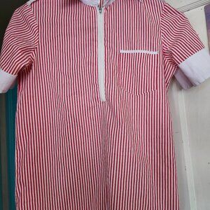 1970s half zipper Blouse